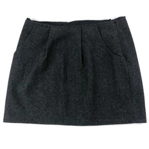 J Crew Womens Pencil Skirt, Gray Wool Size 4 - Picture 1 of 9